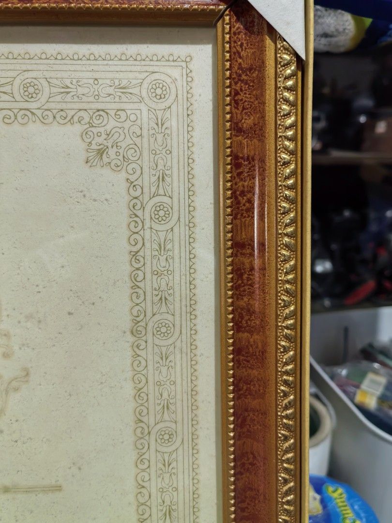 Blank Wood and Glass Frame - Gold Molded (Category: Frames & Pictures) located in Cebu City. Submitted by dudes_villanueva (Listing ID 1428102718, Image 3). Description: Blank Wood and Glass Frame - Gold Molded Brand New 📌In excellent condition. 📌A3 size Display Area: 12x17 in Frame Size: 14.5x19.25 in 2 pcs available .