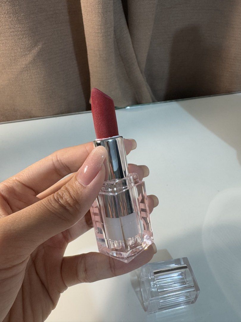 BLK Pillow Matte Lipstick shade Lava (Category: Makeup) located in Santo Tomas. Submitted by heyallysa (Listing ID 1428224789, Image 3). Description: used twice Like new (disinfented using Kurin water and UV light).