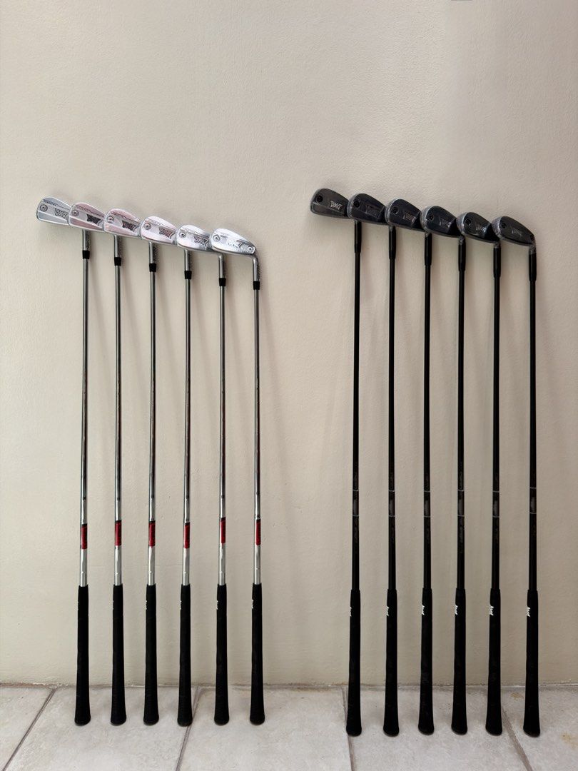 Bnew PXG Gen 8 Irons set (Category: Golf) located in Del Monte. Submitted by richard.o.yu (Listing ID 1428140371, Image 3). Description: Bnew PXG Gen8 Irons 5-PW (6pcs.) 🐦‍⬛ Chrome P in KBS $ Taper Lite S shaft - ₱79,999 neg. 🐦‍⬛ Black XP in MMT 70R shaft - ₱82,999 neg. Pls follow our FB page & IG: Birdie Clubs. Thank you! 🙏🏻 .