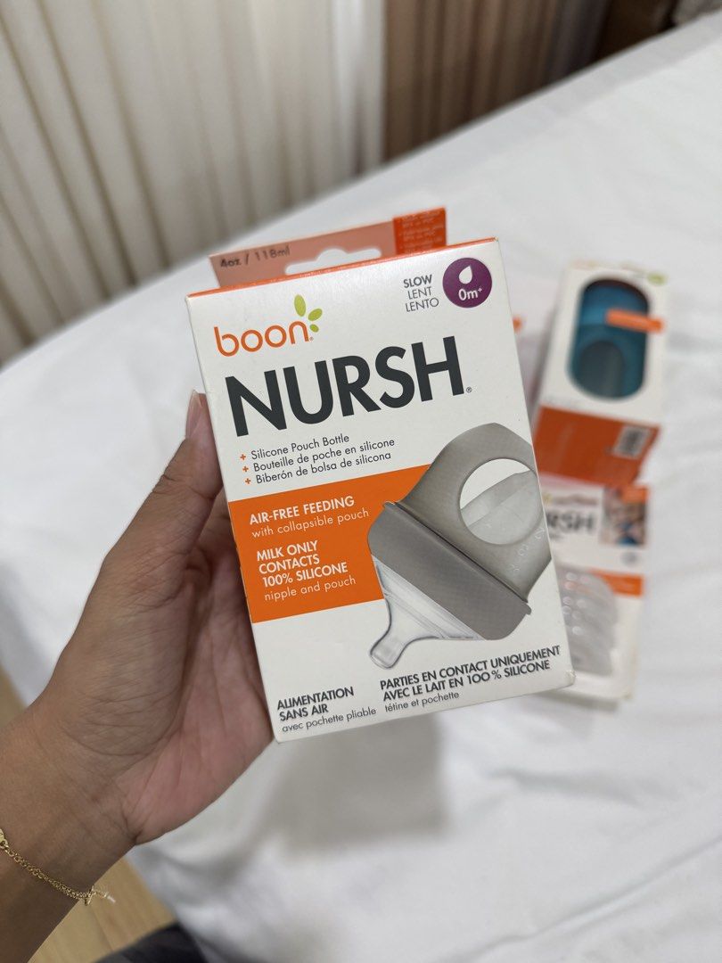 Boon Baby Bottle and Accessories (Category: Breastfeeding & Bottle Feeding) located in Cavite. Submitted by shopizzy (Listing ID 1428231064, Image 3). Description: Take all for 4,000 Individual prices: 3 pack pouches: 1,300 3 pack nipples: 1,300 4oz bottle: 1,000 8oz bottle: 1,200 .