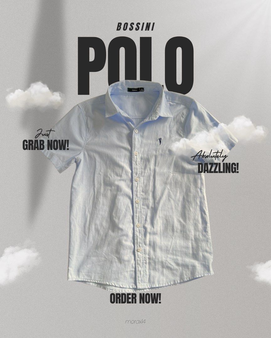 Bossini Polo Shirt - Light Blue - Size M (Category: Tshirts & Polo Shirts ) located in Manila. Submitted by morax14 (Listing ID 1428175402, Image 1). Description: .
