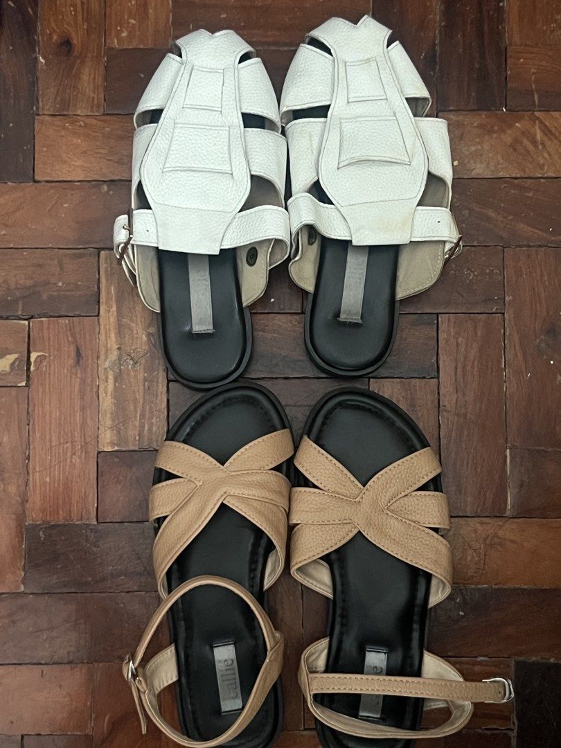 Callie Sandals (Buy 1 Get 1) (Category: Flats & Sandals) located in Manila. Submitted by malggg (Listing ID 1428204282, Image 1). Description: (Decluttering because I need cash 😁) White one worn 3x & beige one worn once — letting go of both because I haven’t used them in a long time Get both for the price of 1! MOD: Same day delivery c/o buyer MOP: BPI/UB/Maya/GOTyme.