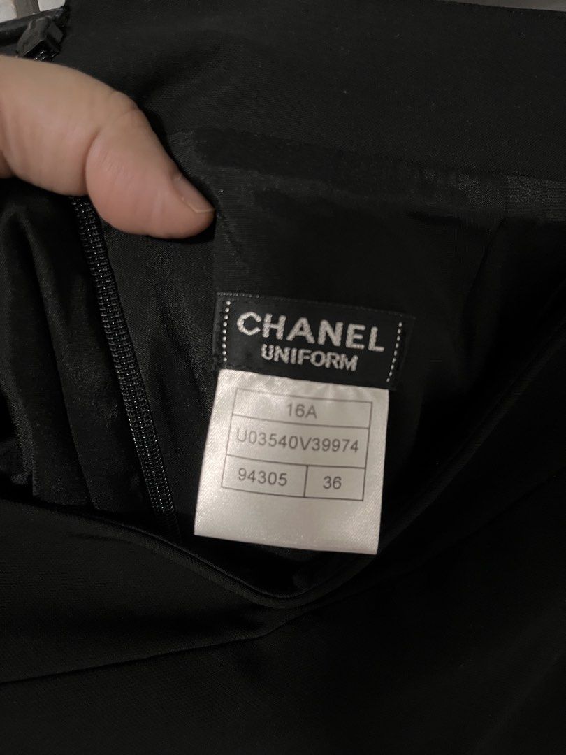 Chanel Uniform Black Pencil Skirt (Category: Skirts) located in Manila. Submitted by tinnie71 (Listing ID 1428197023, Image 3). Description: .