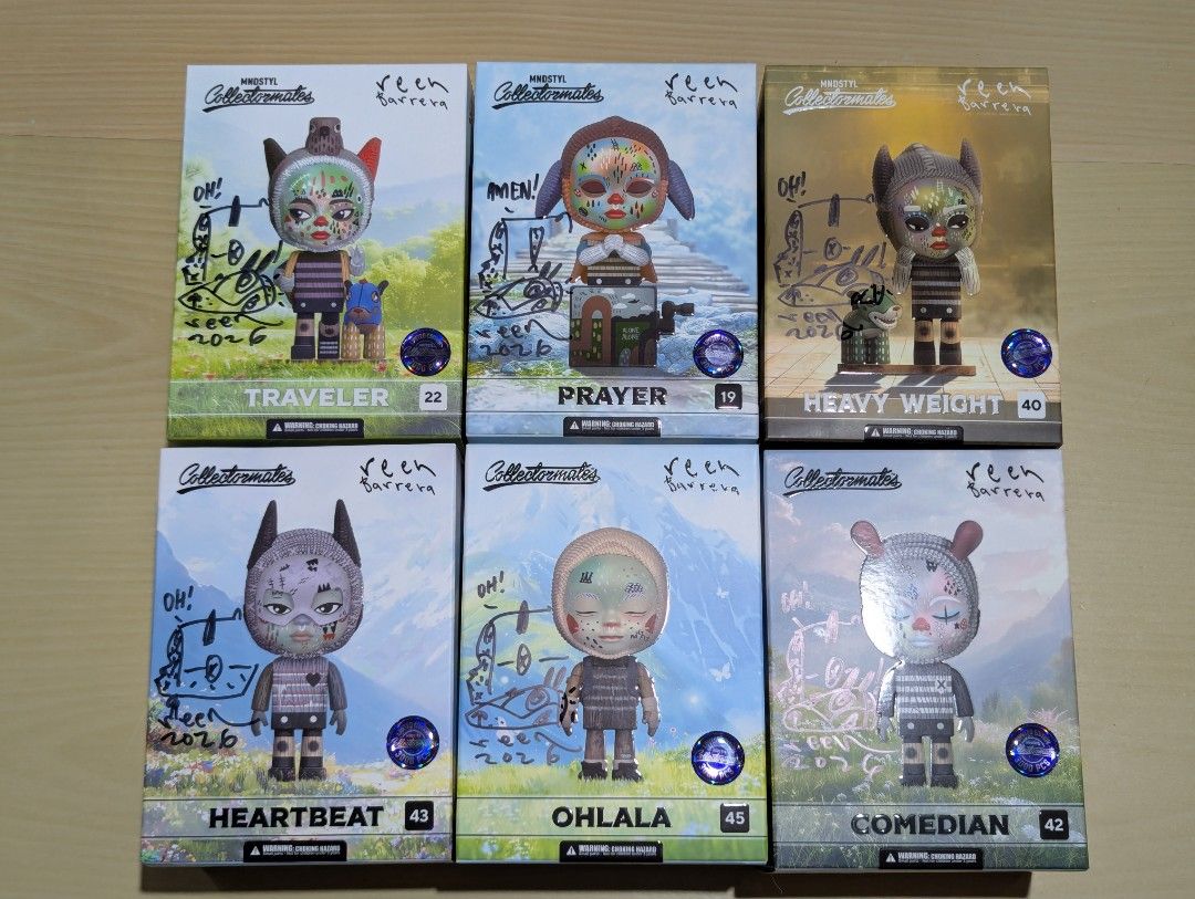 Collectormates Reen Barrera Designer Figures (Category: Designer & Blind Box Toys) located in Manila. Submitted by naththerealme (Listing ID 1428203549, Image 1). Description: Php 1,199.00 Reen Barrera Collectormates Heavyweight Traveler Prayer Ohlala - SOLD Heartbeat Comedian.