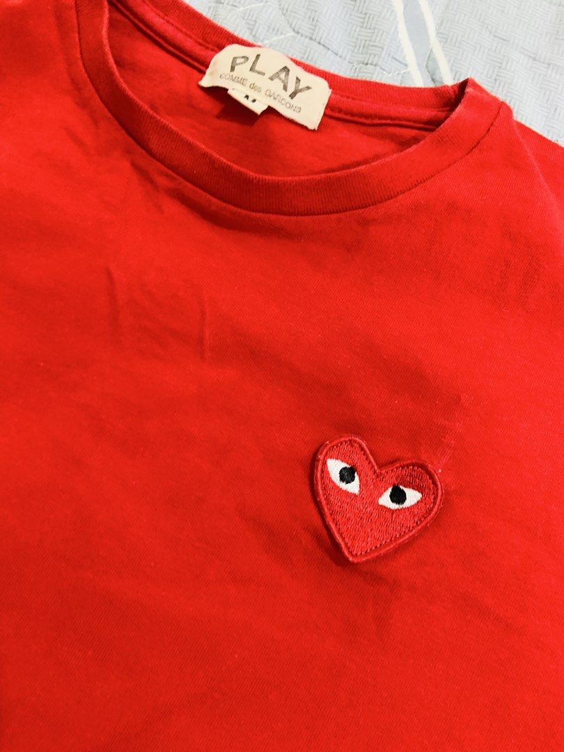 Comme des Garcons Play Red T-shirt (Category: Babies & Kids Fashion) located in Rizal. Submitted by itsmecarebear (Listing ID 1428134212, Image 3). Description: .