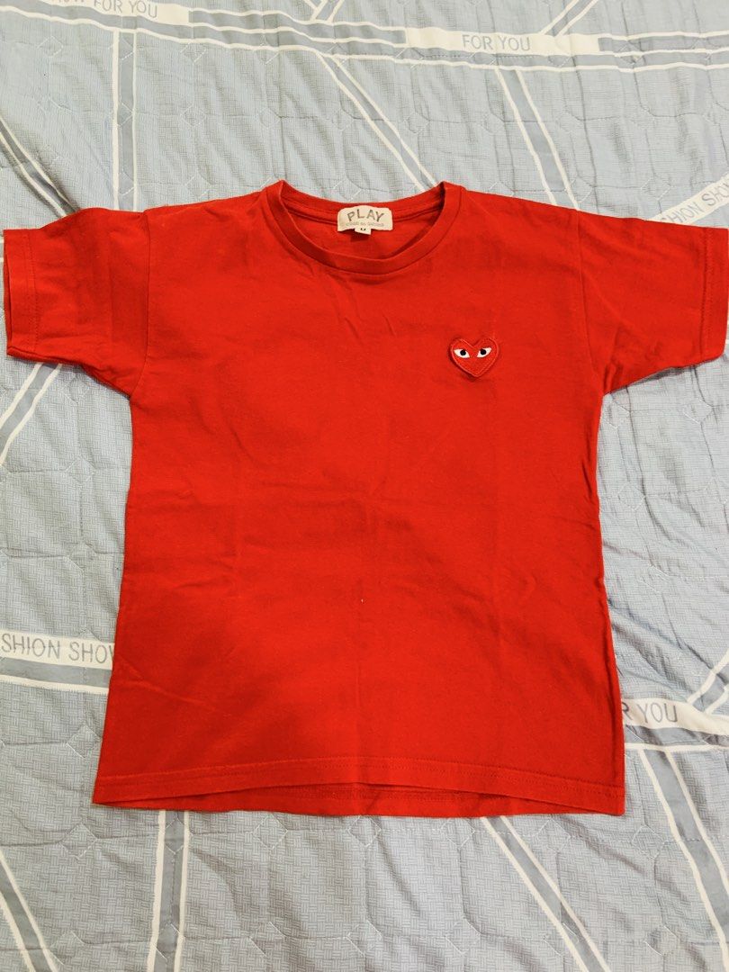 Comme des Garcons Play Red T-shirt (Category: Babies & Kids Fashion) located in Rizal. Submitted by itsmecarebear (Listing ID 1428134212, Image 1). Description: .