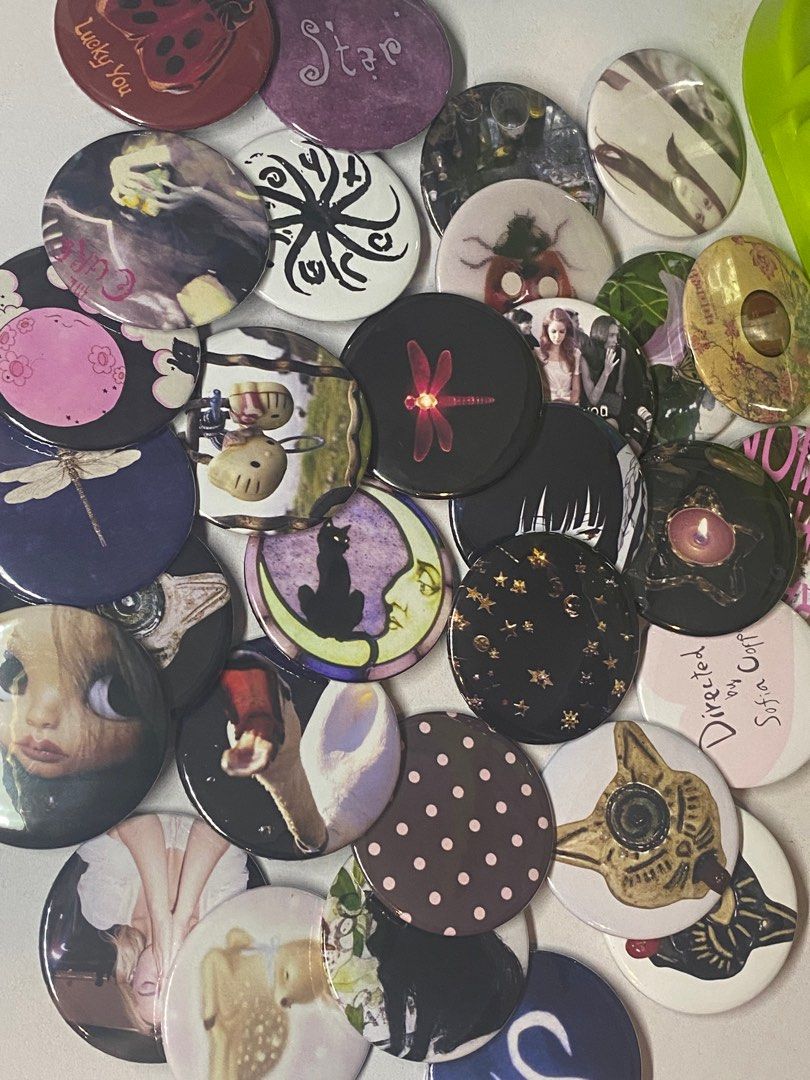 Customized Button Pins (Category: Handmade Craft) located in Manila. Submitted by ilovebougainvillea (Listing ID 1428243500, Image 1). Description: Add a pop of personality to your bags, jackets, or corkboards with our button pins! 💌DM to order or inquire 📍North Caloocan near SMC .