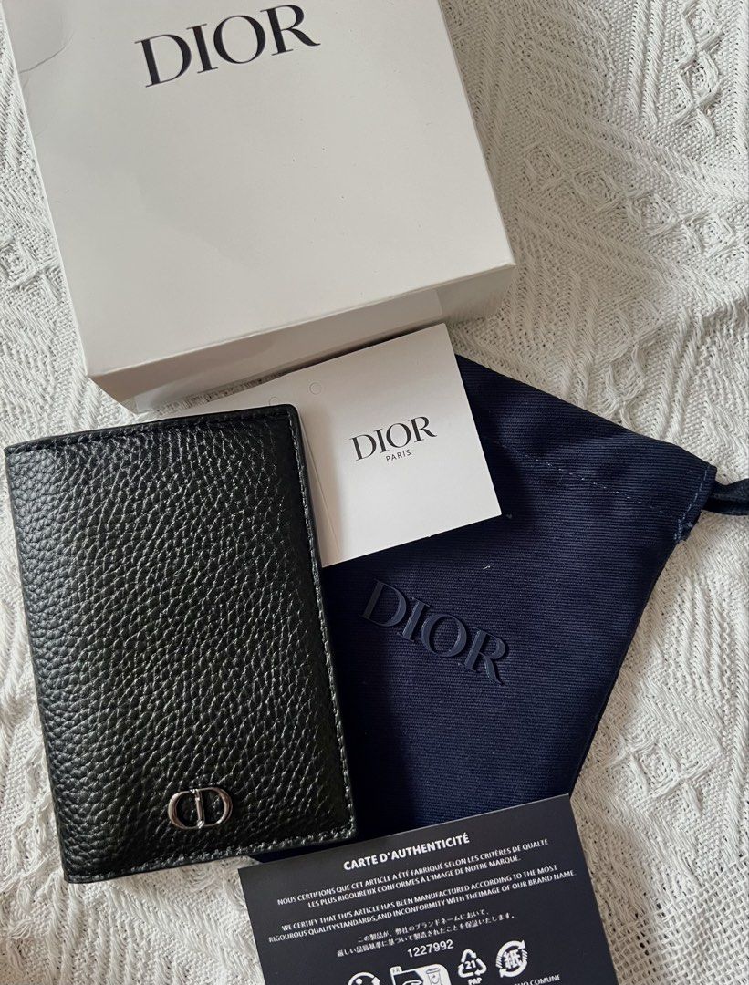 Dior Card Holder (Category: Luxury Bags & Wallets) located in Santa Rosa. Submitted by dannie.warren (Listing ID 1428237486, Image 1). Description: Authentic Dior card holder. Features a black leather exterior with the iconic CD logo. Includes the original box, dust bag, and authenticity card. Perfect for carrying cards and cash in style..