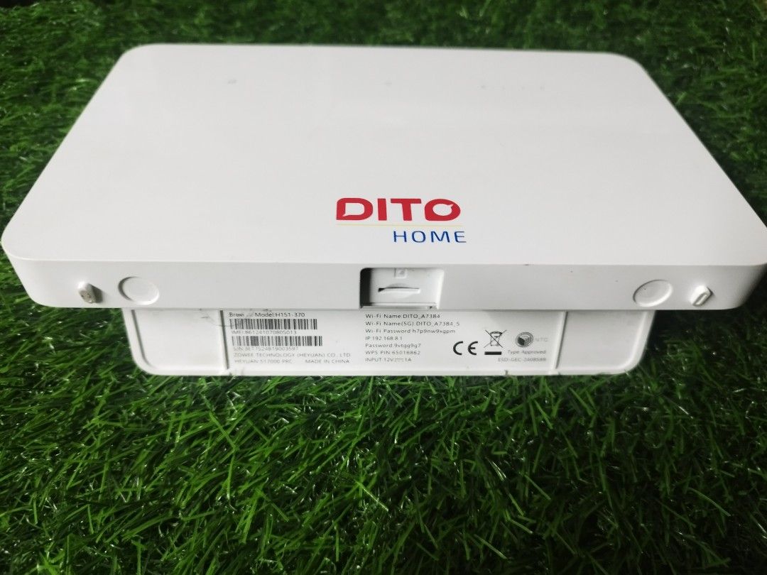 DITO 5G (Category: Networking) located in Mandaluyong City. Submitted by ffordmanlapaz (Listing ID 1428234047, Image 2). Description: DITO 5G for sale Model: Brovi H151-370 4 LAN PORT Presentable Router Only no sim, Meet up: Mandaluyong malls pick up: via Lalamove, grab or ikaw na mismo. Router & adaptor..