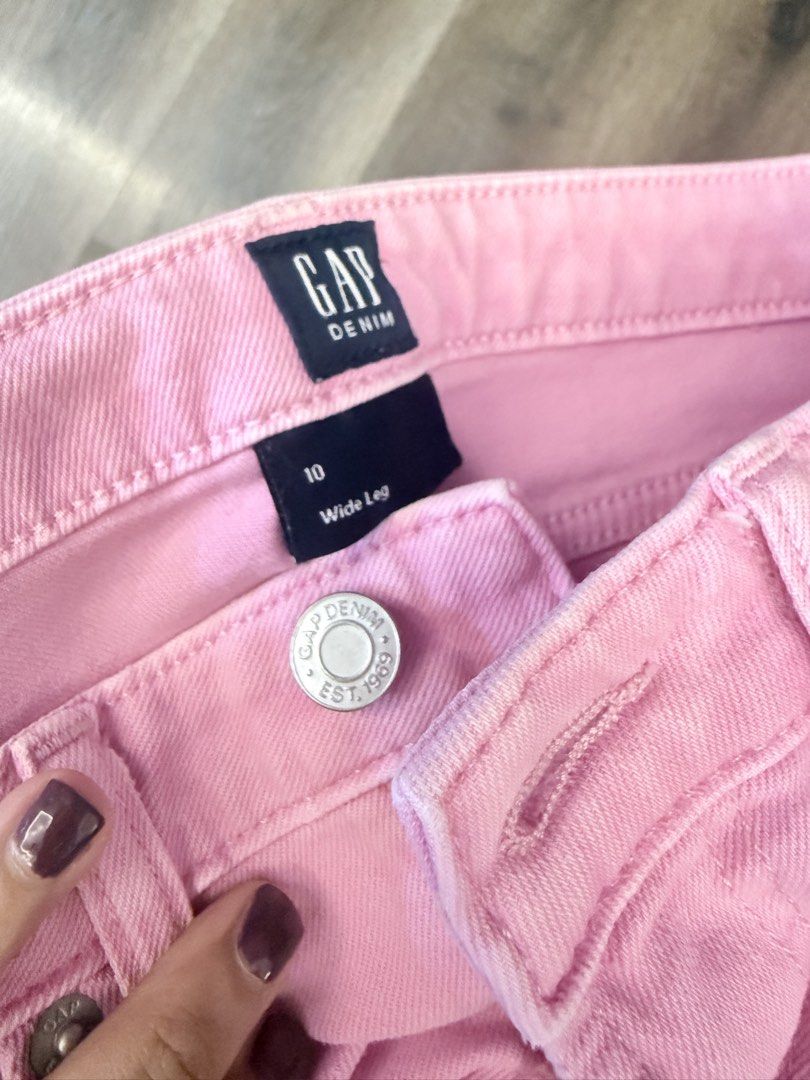 GAP Denim Wide Leg Jeans - Size 10 (Category: Babies & Kids Fashion) located in Quezon City. Submitted by joyandjoy (Listing ID 1428131155, Image 2). Description: Bought from last year US trip, she only use during US trip and now wont fit anymore.