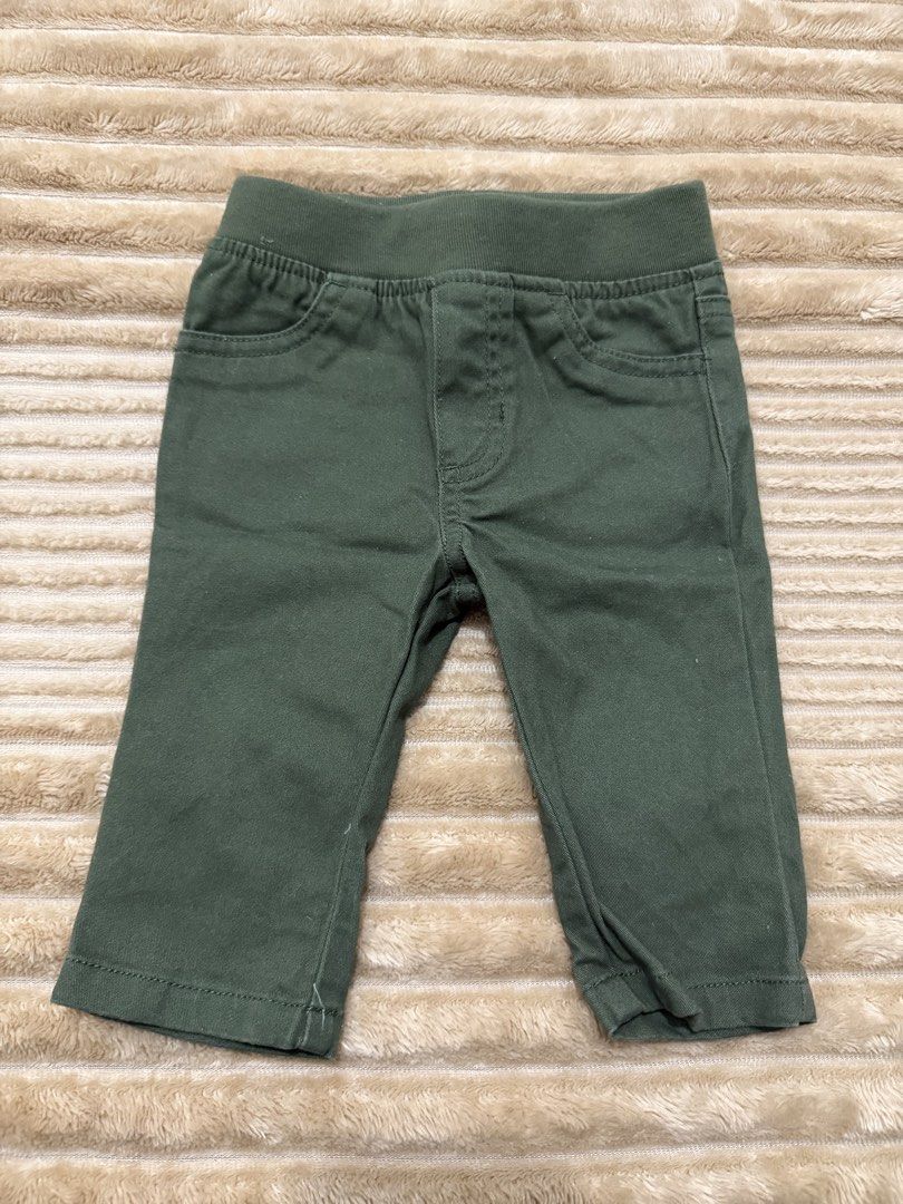 Garanimals Olive Green Baby Pants (Category: Babies & Kids Fashion) located in San Simon. Submitted by classystyles (Listing ID 1428252108, Image 1). Description: BNWT Di nasuot ni baby kahit once Can fit to NB-3 months.