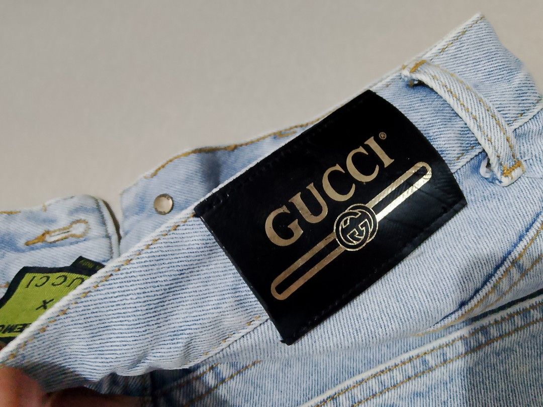 Gucci x Doraemon Denim Shorts (Category: Luxury Apparel) located in Caloocan City. Submitted by wirlynbina94604 (Listing ID 1428231889, Image 2). Description: dEnim short size 28.