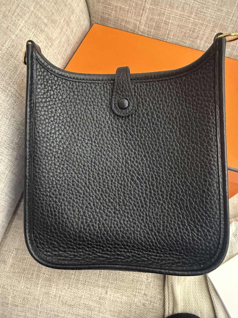 Hermes Evelyne TPM Black (Category: Luxury Bags & Wallets) located in Quezon City. Submitted by MGRAA (Listing ID 1428241062, Image 3). Description: With box, dustbag, ribbon, entrupy.