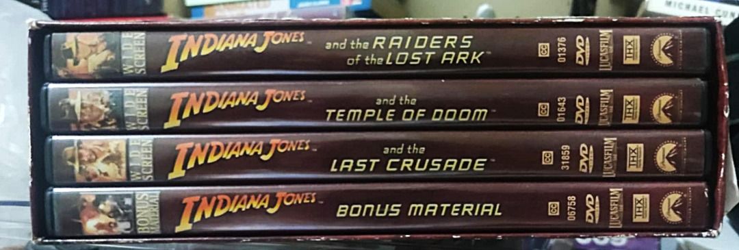 Indiana Jones DVD Set (Category: CDs & DVDs) located in Paranaque City. Submitted by vlsg10 (Listing ID 1428246388, Image 1). Description: 300 EACH SET.