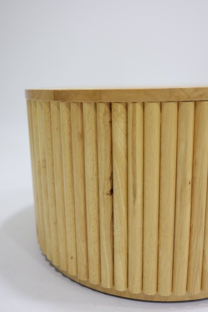 Inuyama Coffee Table (Category: Tables & Sets) located in Serendah. Submitted by qai231 (Listing ID 1428192556, Image 2). Description: Stylish Inuyama coffee table available. Features a unique design. Small size: Diameter 600mm, Height 300mm. Big size: Diameter 900mm, Height 300mm. Made from durable materials. Perfect for living rooms or lounges. A great addition to any home decor. solid wood..