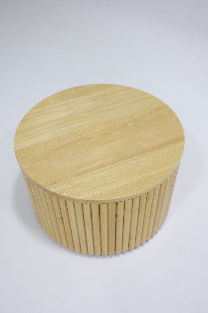 Inuyama Coffee Table (Category: Tables & Sets) located in Serendah. Submitted by qai231 (Listing ID 1428192556, Image 3). Description: Stylish Inuyama coffee table available. Features a unique design. Small size: Diameter 600mm, Height 300mm. Big size: Diameter 900mm, Height 300mm. Made from durable materials. Perfect for living rooms or lounges. A great addition to any home decor. solid wood..