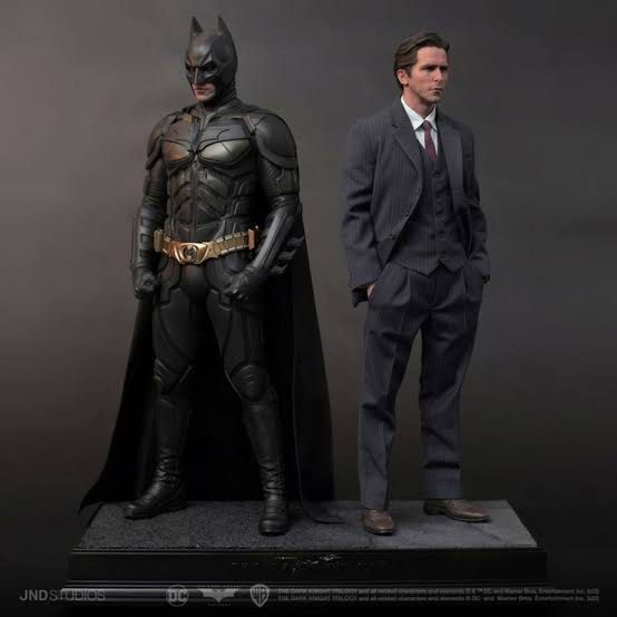 JND Studios The Dark Knight Trilogy Batman Figure (Category: Figurines & Statues) located in Manila. Submitted by rarefindsph0811 (Listing ID 1428182480, Image 1). Description: JND studio the dark knight 2 pack BIB condtion display only in the glass cabinet .