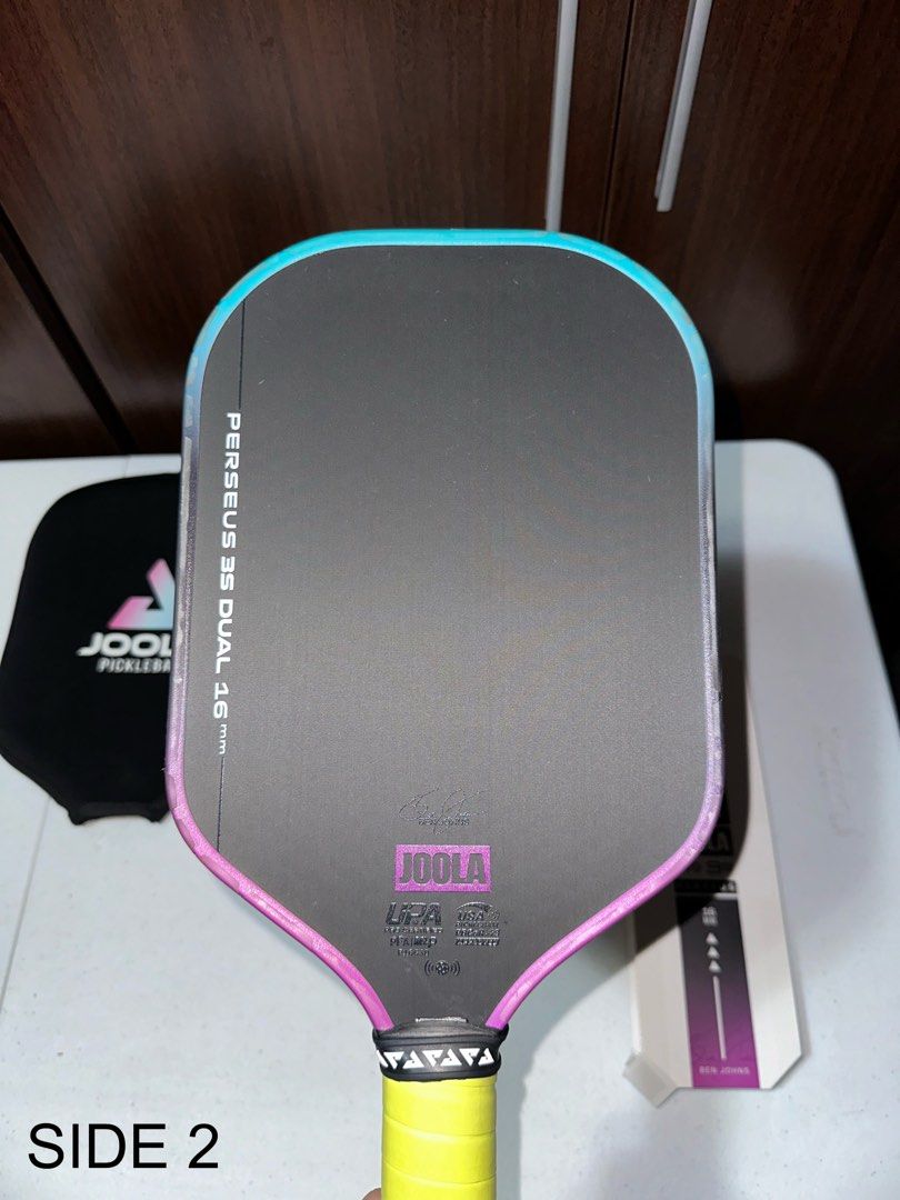 JOOLA Perseus 3S Dual 16mm Pickleball Paddle (Category: Racket and Ball Sports) located in Davao. Submitted by smfya (Listing ID 1428219713, Image 3). Description: Joola Perseus 3S Dual 16mm Pickleball Paddle with free paddle cover Personal Paddle Bought last January Condition: 9/10 Used 4 times I really like this paddle but was able to get a different one so I wanted to sell this since it wasn't going to be used anymore. Can give slight discount