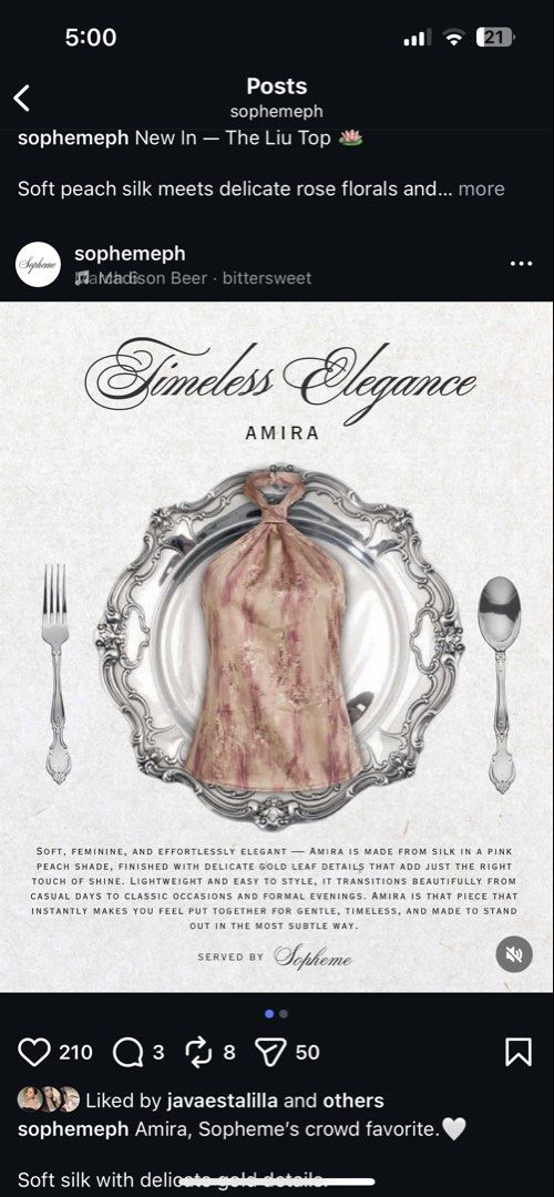 LF Sopheme LIU OR AMIRA TOP sophemeph (Category: Others Tops) located in Manila. Submitted by she_na (Listing ID 1428170514, Image 1). Description: Looking for the sopheme Amira or Liu top! Brand new to used only a few times but still good as new!.