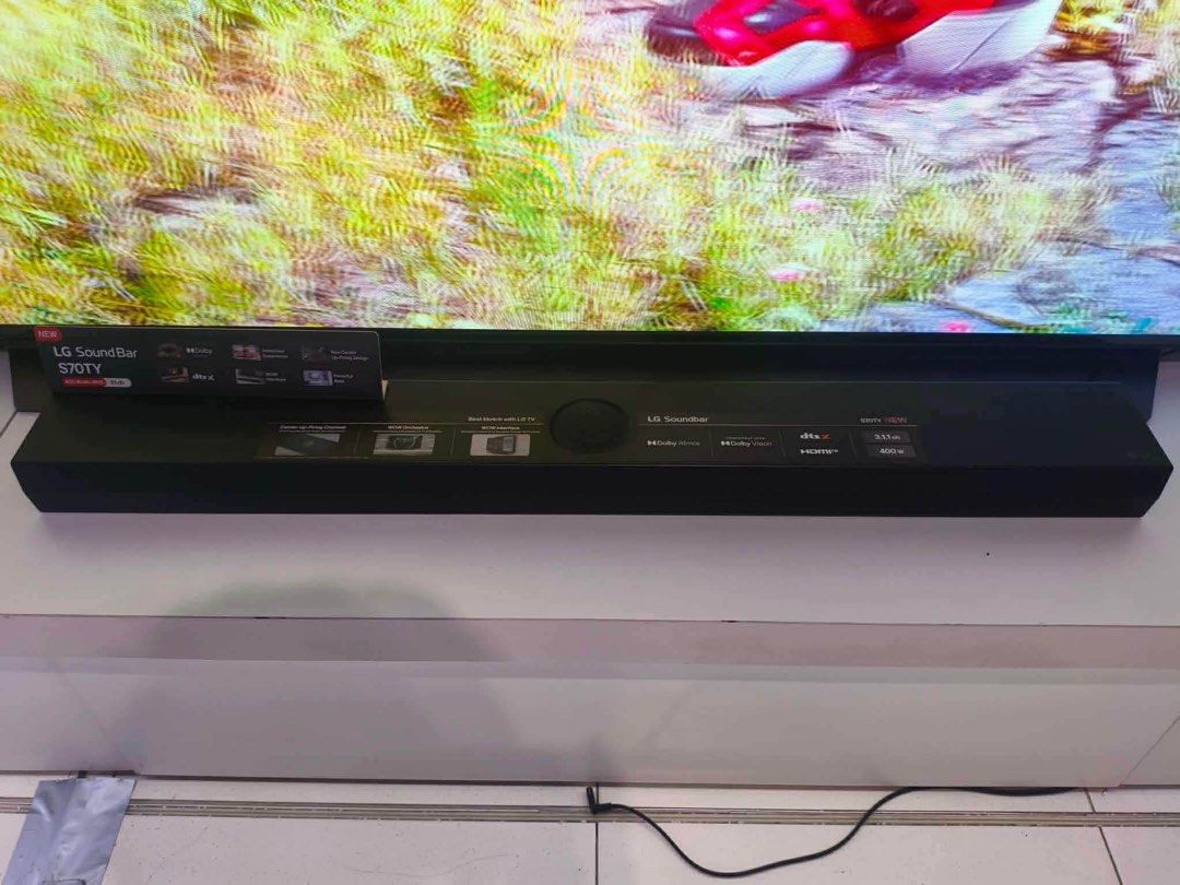 LG SOUNDBAR (Category: Soundbars, Speakers & Amplifiers) located in Quezon City. Submitted by maryann.dimalanta (Listing ID 1428221541, Image 1). Description: LG SOUNDBAR S20A Cash 3,600 SQC1 SRP 8,990 CASH 5,900 S40T CASH 7,800 SC9S SRP 44,990 CASH 25,400 S65TR CASH 13,500 S70TY CASH 15,300 Brand new and sealed with warranty and receipt 7 days replacement on factory defect provided it was checked by LG’s authorized installer and with technicial 