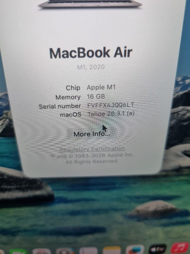 MacBook Air M1 2020 - 16GB RAM412455282043801603