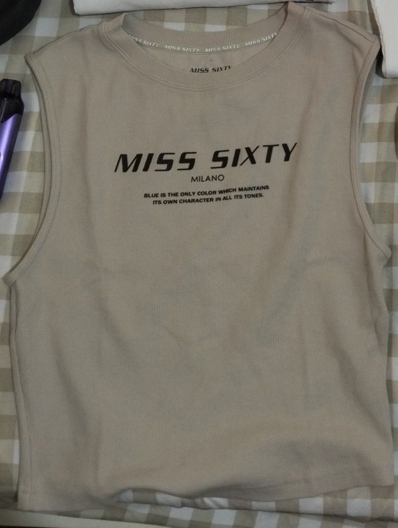 Miss Sixty Tank Top (Category: Sleeveless) located in Angeles City. Submitted by pkthreadz (Listing ID 1428126345, Image 1). Description: Miss Sixty Tank Top Excellent condition.