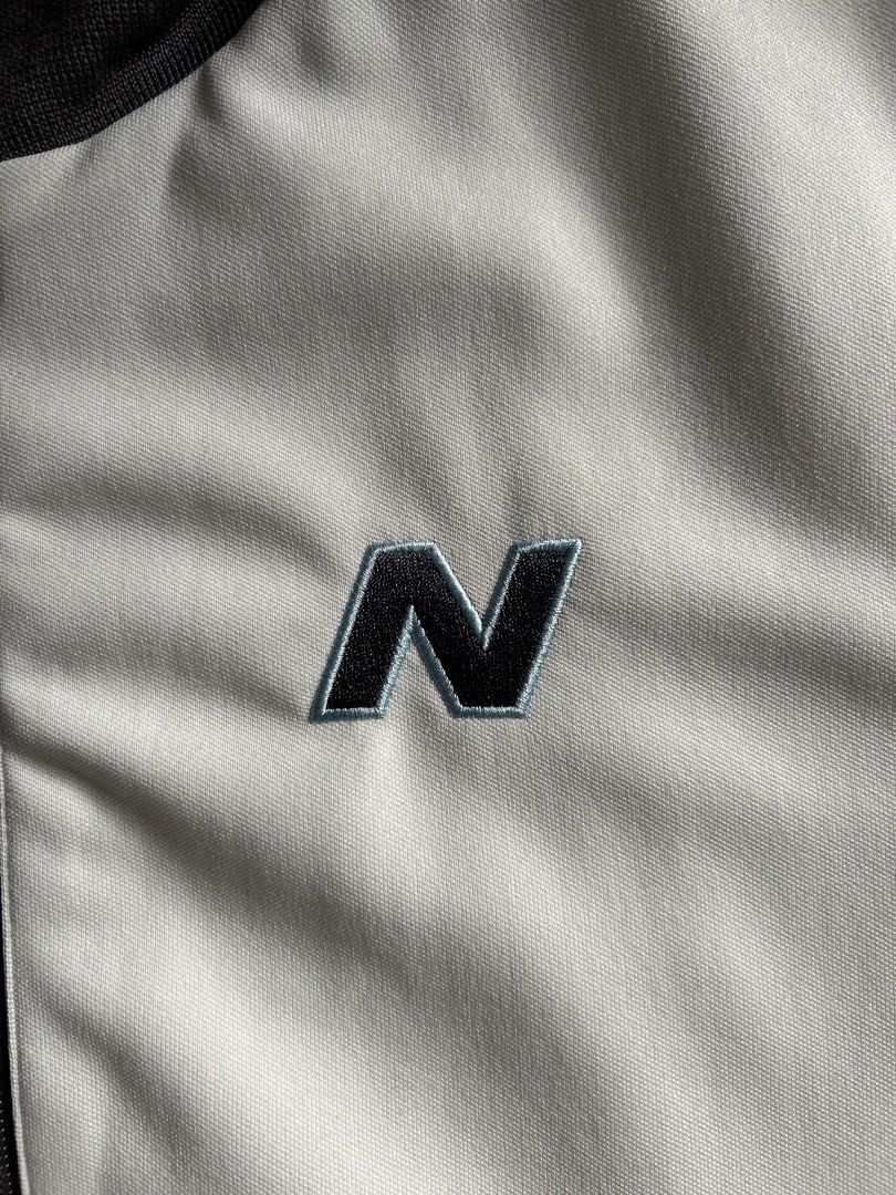 New Balance Blue and White Jacket (Category: Coats, Jackets and Outerwear) located in Manila. Submitted by morax14 (Listing ID 1428175518, Image 2). Description: Length: 25in Width: 19in Size: S-M Brand: New Balance Blue and White Full-Zip Jacket .