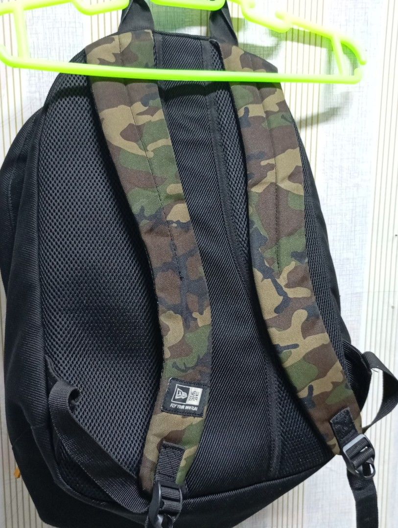 New Era Camo Backpack (Category: Backpacks) located in Manila. Submitted by japz29 (Listing ID 1428215984, Image 3). Description: New Era bag, backpack, camouflage pattern FROM JAPAN!!.
