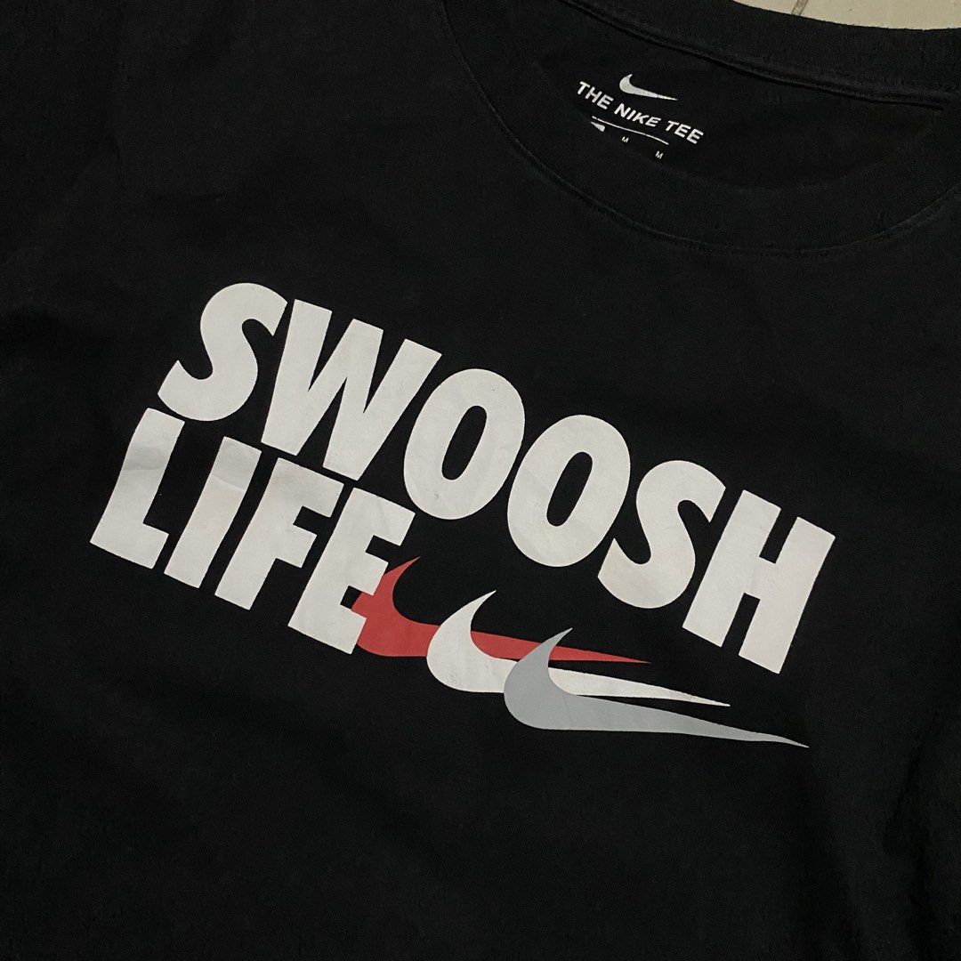 Nike Swoosh Life Tee - Black (Category: Tshirts & Polo Shirts ) located in Manila. Submitted by d____g (Listing ID 1428102002, Image 2). Description: Size:Medium W:19 L:26.