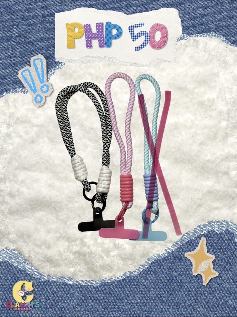 Phone Paracord Lanyard Straps (Category: Other Mobile & Gadget Accessories) located in Las Pinas. Submitted by jjajanghana (Listing ID 1427021235, Image 1). Description: 💌 ₱50 each 💌 all colors available 💌 location: las pinas city.