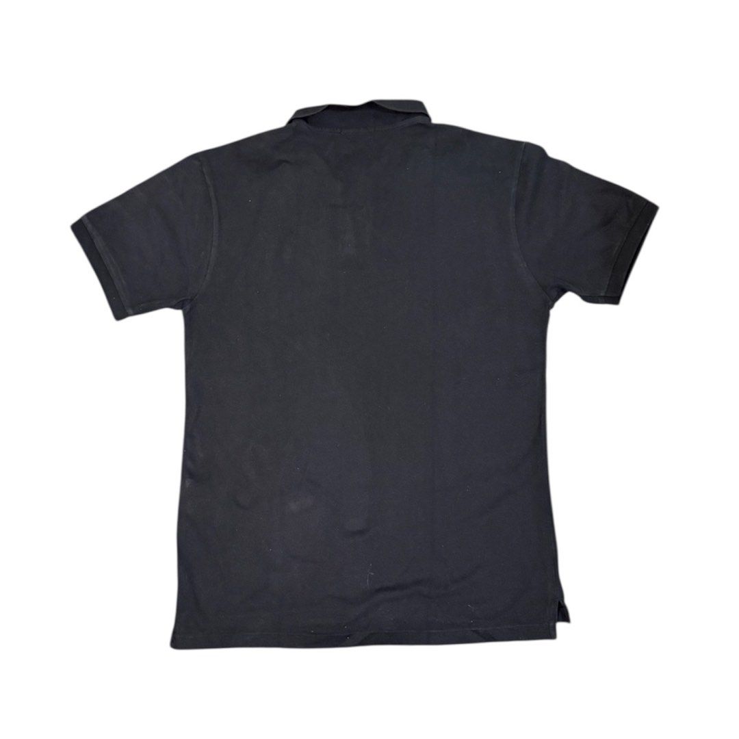 Polo Ralph Lauren black polo (Category: Tshirts & Polo Shirts ) located in Manila. Submitted by dja23 (Listing ID 1428206592, Image 3). Description: Width: 21.5 in Length: 28 in front, 29.5 in back Sleeve: 9 in Off/legit, signs of usage on collar.