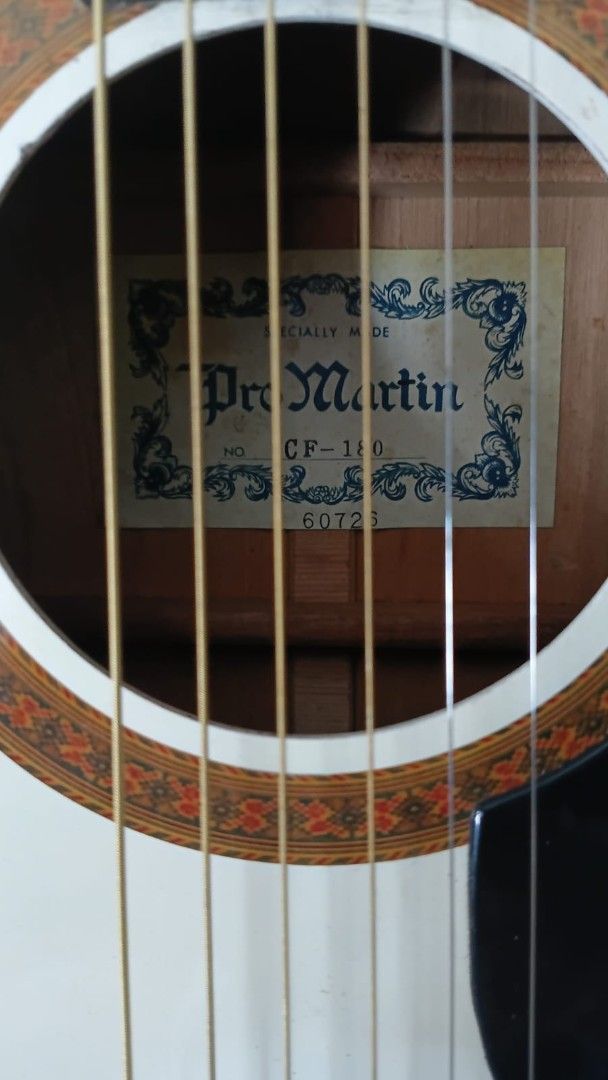 Pro Martin CF-180 Acoustic Guitar (Category: Musical Instruments) located in Mandaluyong City. Submitted by ronald_1230 (Listing ID 1428169564, Image 3). Description: have a second hand pro martin guitars bought for my son to learn but never took lessons. trade something of equal value .