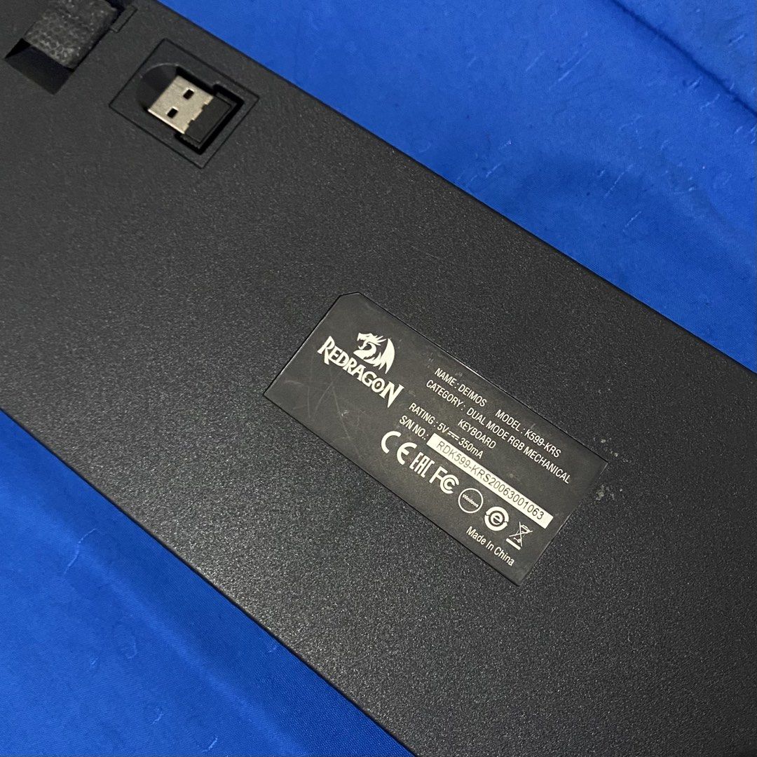 Redragon K599 RGB Mechanical Keyboard (Category: Computer Keyboard) located in Antipolo. Submitted by cinnacracker (Listing ID 1428154328, Image 3). Description: Last price - Unit only - Payment thru Gcash or BDO - Shipping via Lalamove, Grab, or J&T.