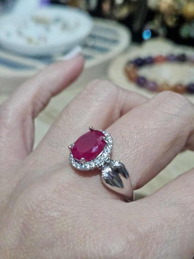 Ruby Stone Elegant Ring (Category: Rings) located in Cainta. Submitted by Kahi0410 (Listing ID 1428187233, Image 2). Description: Natural Stone Elegant Ring Adjustable setting Hypoallergenic Platinum plated non fade.