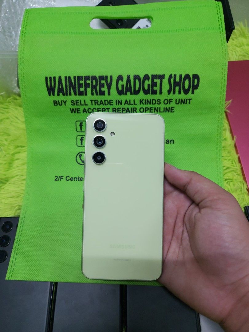 Samsung A54 5G 8/128 (Category: Samsung) located in San Juan City. Submitted by wainefreygadgetshop (Listing ID 1428240853, Image 1). Description: Samsung A54 5G 8/128 (SMART-LOCKED ONLY YUNG DATA) ALL GOODS AT WORKING NO REPAIR HISTORY GAMING PHONE SCREEN TESTED SIGNAL TEST CAMERA SOBRANG LINAW HONEST ISSUE ILALAGAY SA NOTE KUNG MERON MAN PARA AWARE KA! NOTE* *,SMART-LOCKED ONLY YUNG DATA at di MAKINIS di naman nakaka apekto sa smooth performanc