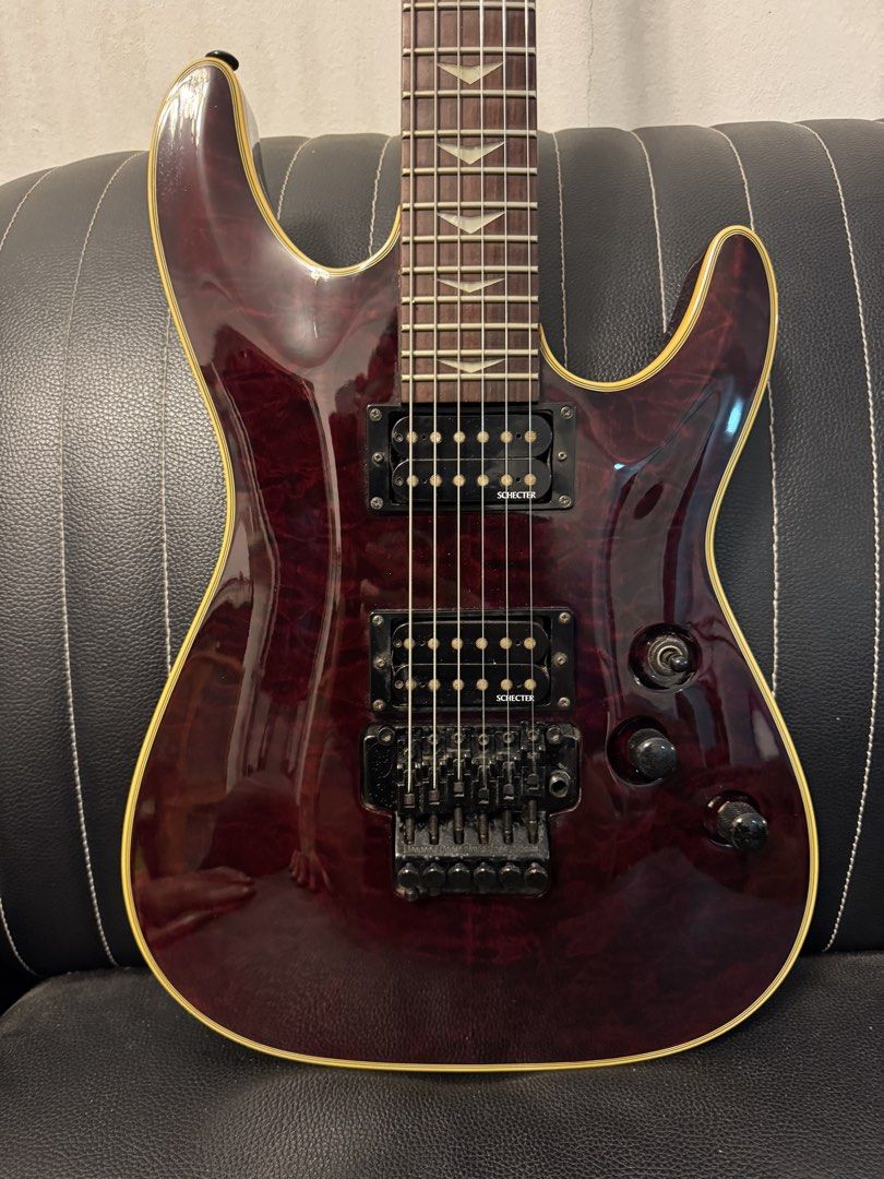 Schecter 10 String Schecter Omen Extreme FR Electric Guitar, Hobbies & Toys, Musical ...
