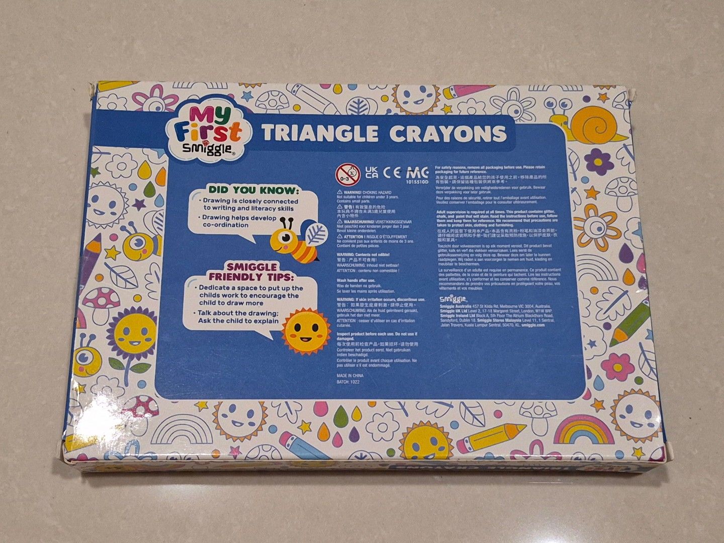 Smiggle My First Triangle Crayons (Category: Stationery & School Supplies) located in Singapore. Submitted by rlhm17 (Listing ID 1428138243, Image 2). Description: .