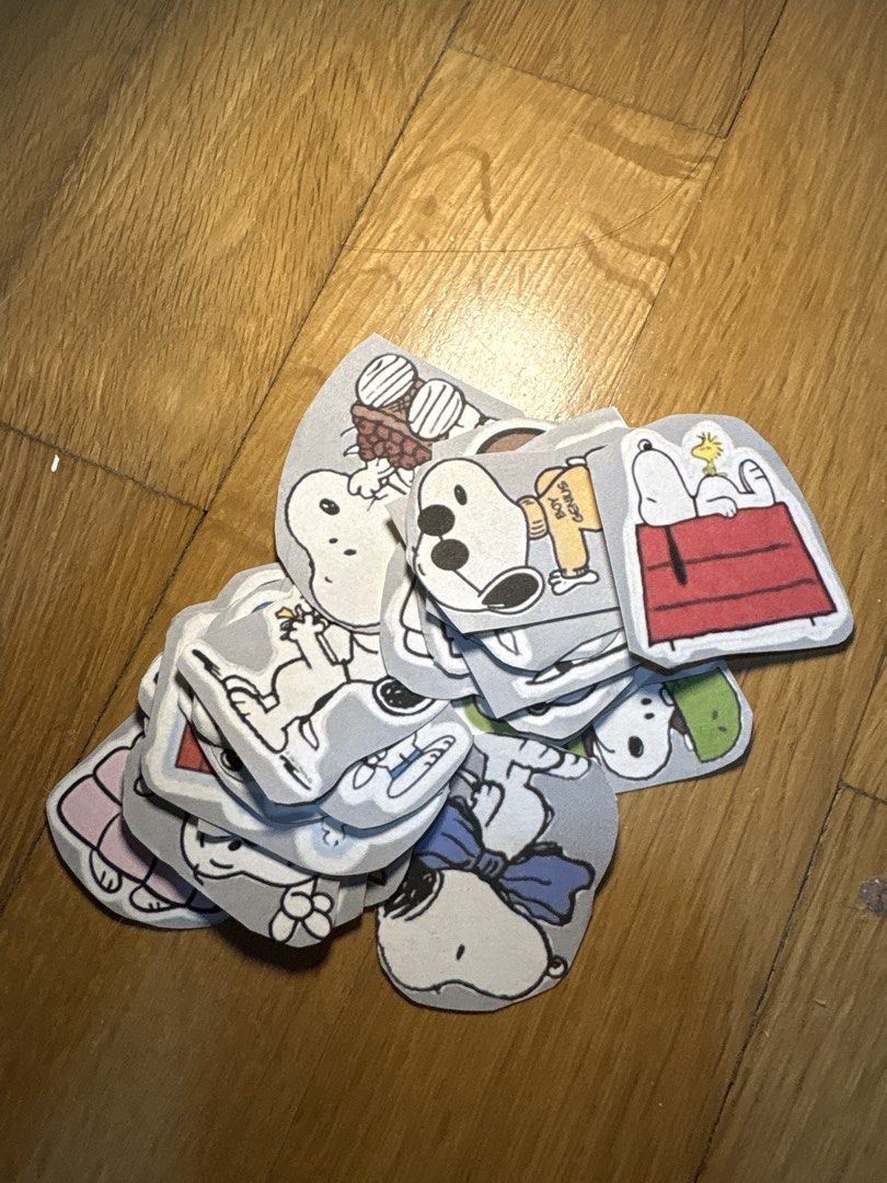 Snoopy Brain Sticker Snoopy Stickers - Assorted Designs, Hobbies & Toys, Art & Prints on ...
