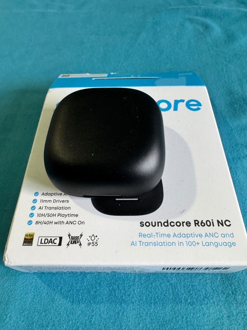 Soundcore R60i NC Earphones (Category: Earphones) located in Marikina City. Submitted by jbysy (Listing ID 1428210230, Image 3). Description: Soundcore R60i NC Brand New, never been used.
