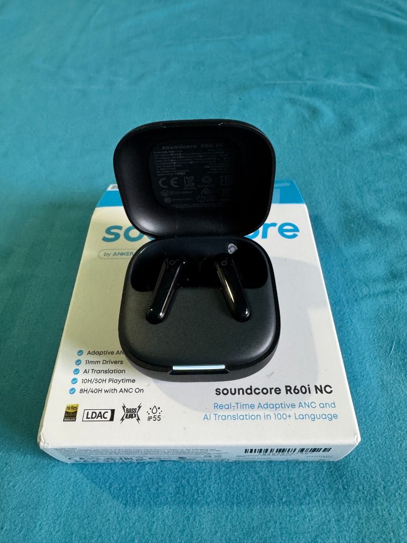 Soundcore R60i NC Earphones (Category: Earphones) located in Marikina City. Submitted by jbysy (Listing ID 1428210230, Image 2). Description: Soundcore R60i NC Brand New, never been used.