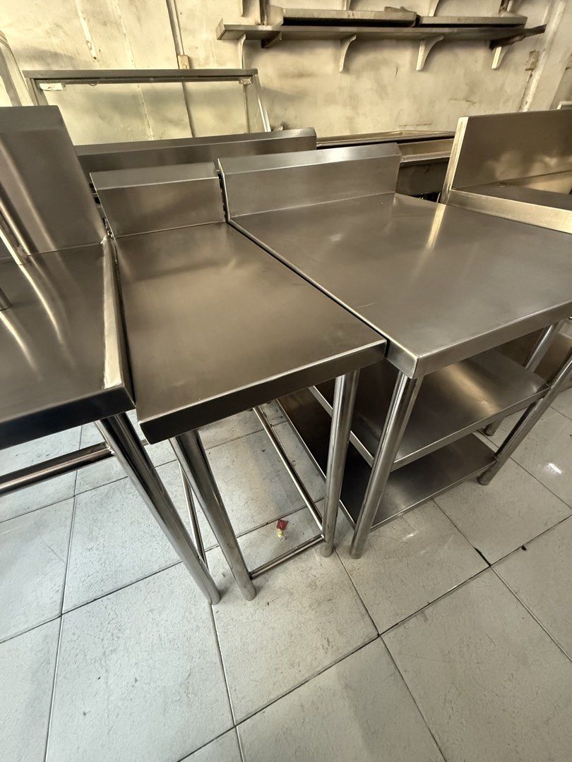 Stainless Filler Table (Category: Bakeware) located in Valenzuela. Submitted by jcsi_stainless (Listing ID 1428227849, Image 2). Description: **ON HAND** STAINLESS FILLER TABLE DIM: 33.3CM X 81CM X 85CM LWH + 15 CM BS GAUGE 18 1.2MM ALL 304 STAINLESS MATERIAL BEFORE: 12,000.00 PHP NOW: 6,000.00 PHP Readily available for pick-up or delivery. * AVAILABLE IN VALENZUELA DALANDANAN BRANCH All newly fabricated items. Specs/details are posted. Message u