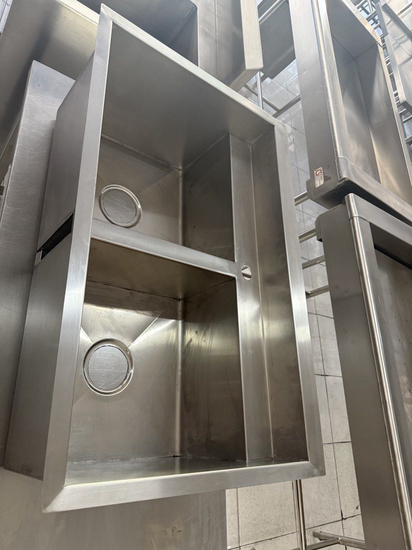 Stainless Undermount Double Basin Sink (Category: Bathroom & Kitchen Fixtures) located in Valenzuela. Submitted by jcsi_stainless (Listing ID 1428222445, Image 2). Description: **ON HAND** STAINLESS UNDERMOUNT DOUBLE BASIN SINK DIM: 84CM X 53CM X 31CM LWH INSIDE DIM: 78.5CM X 45.5CM X 31CM GAUGE 18 1.2MM ALL 304 STAINLESS MATERIAL BEFORE: 15,000.00 PHP NOW: 12,000.00 PHP Readily available for pick-up or delivery. * AVAILABLE IN VALENZUELA DALANDA
