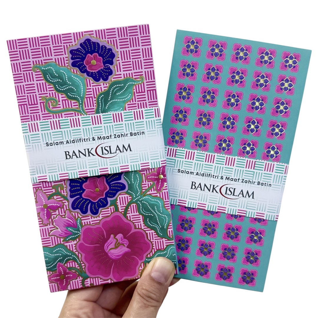 Strawberry Matcha Sampul Raya Bank Islam Raya Money Packet x 2 Packet ...