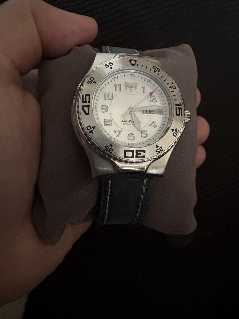 Technomarine Apnea dive watch /Techno Marine (Category: Women's Watches) located in Muntinlupa City. Submitted by cotton_one (Listing ID 1428179884, Image 2). Description: Very well kept Technomarine watch, Apnea dive model. Replaced the original strap with a quick-change leather strap from Sweden. Core specifications • Movement: Japanese quartz (battery-powered, often Citizen/Miyota) ￼ • Case material: Solid stainless steel (brushed + polished) 