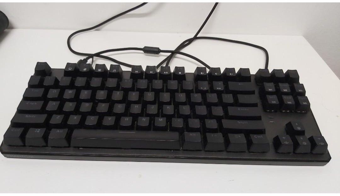 Tecware Phantom TKL (Category: Computer Keyboard) located in Kuala Lumpur. Submitted by mic_store (Listing ID 1428198221, Image 1). Description: Tecware Phantom TKL Blue Switch Condition 8.5/10 Casual and gentle use, so everything is functioning properly and well. No damage to the body of the keyboard. Only thing is dust that can be cleaned and polished. DM me for more info.