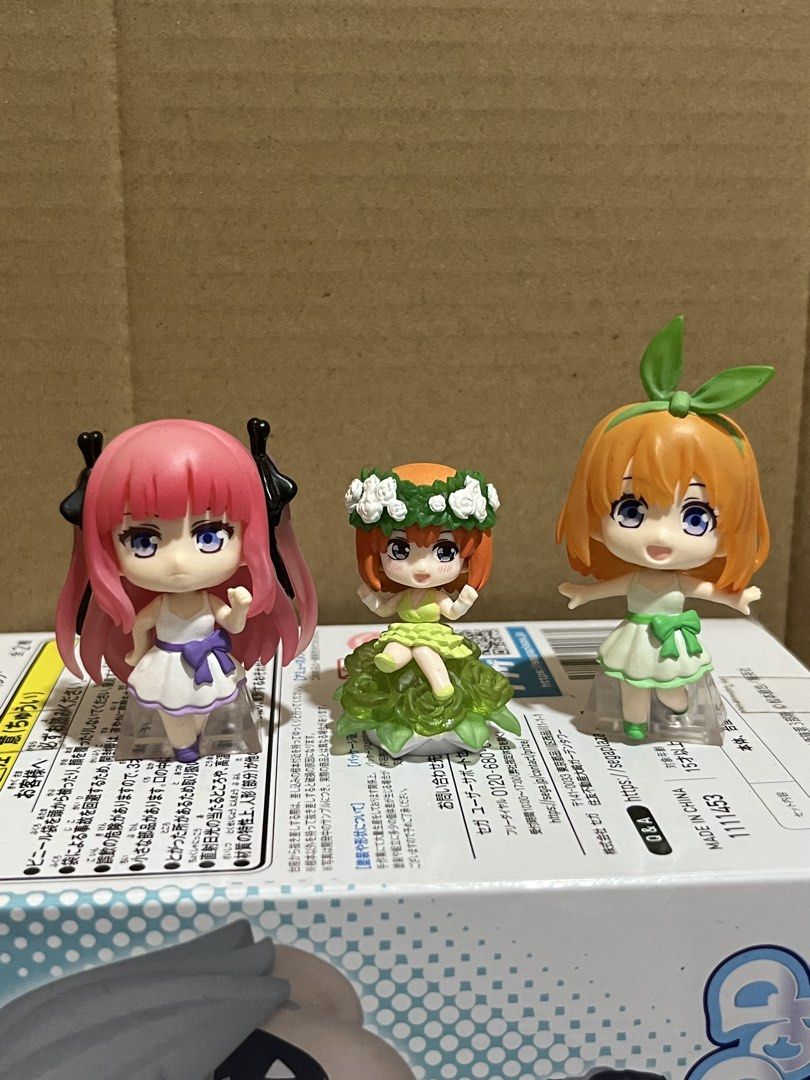 The Quintessential Quintuplets Chibi Figures Gashapon (Category: Designer & Blind Box Toys) located in Antipolo. Submitted by hourlamp (Listing ID 1428141255, Image 1). Description: set of 3 .