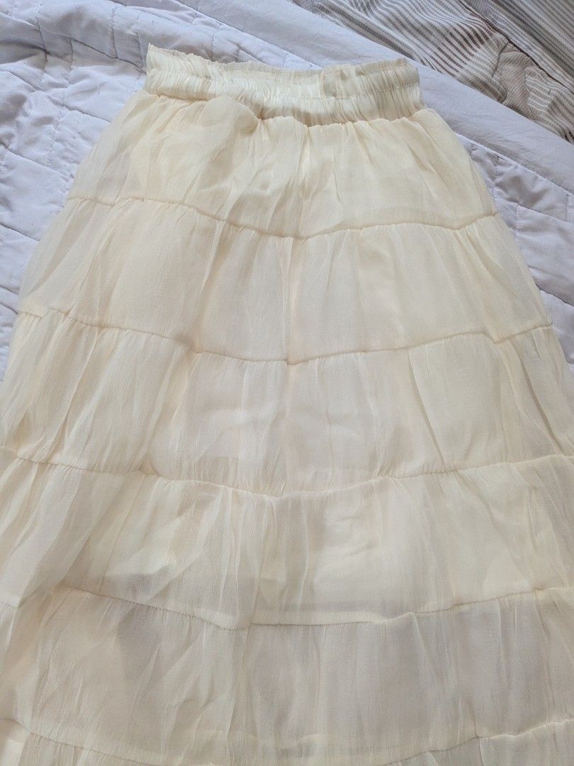 Vietnam Light Cream Summer Coordinate Sets (Category: Sets or Coordinates) located in Quezon City. Submitted by nnncorner (Listing ID 1428207931, Image 3). Description: Vietnam Summer Top and Skirt Set For small frame only fits waistline 22-27 inches bust til 34 inches originally bought 1,099 selling 600.
