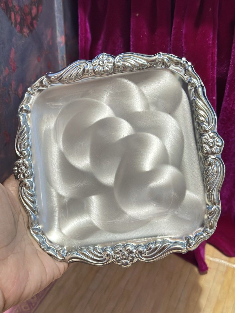 Vintage Silver-Plated Tray (Category: Other Kitchenware & Tableware) located in General Santos City (Dadiangas). Submitted by toysville888 (Listing ID 1428145757, Image 3). Description: Silver plated metal small tray.. BRAND NEW without tags/box from Japan.