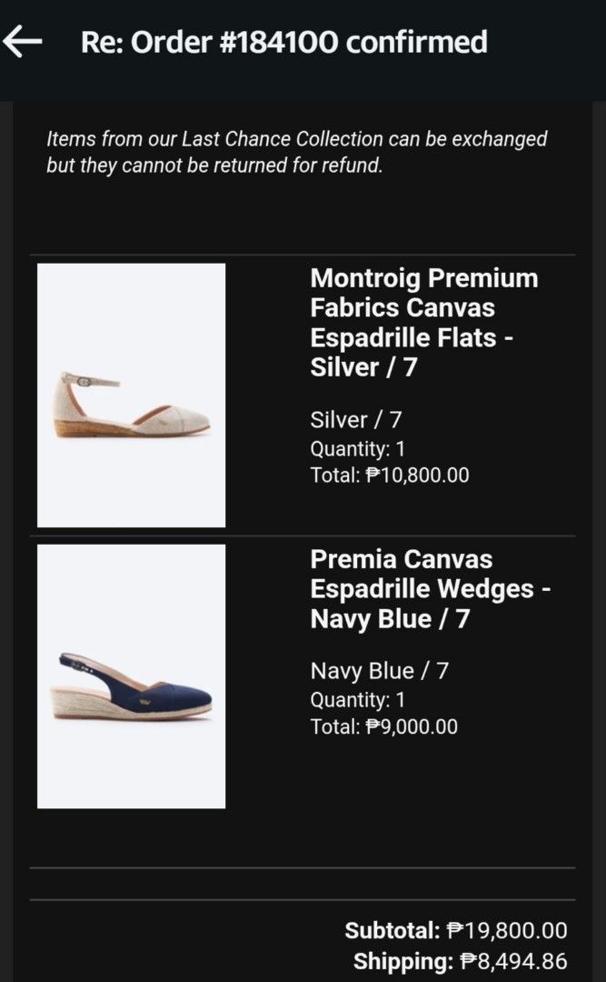 Viscata Montroig Canvas Espadrille Flats - Silver (Category: Flats & Sandals) located in Quezon City. Submitted by sidp12345 (Listing ID 1428223356, Image 3). Description: bought directly from Spain hand made in Spain canvas fabric very light and comfy BRAND NEW RFS: wrong size 10,800 orig price + 4K+ shipping.