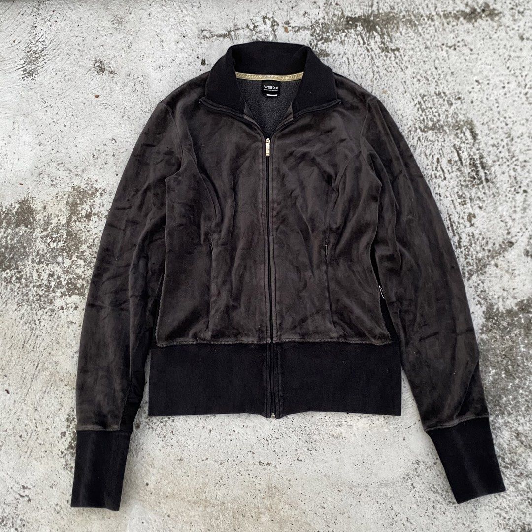 VSX Victoria's Secret Velour Jacket (Category: Coats, Jackets and Outerwear) located in Caloocan City. Submitted by meijja (Listing ID 1428184575, Image 1). Description: length - 23 inches width - 17.5 + sf .